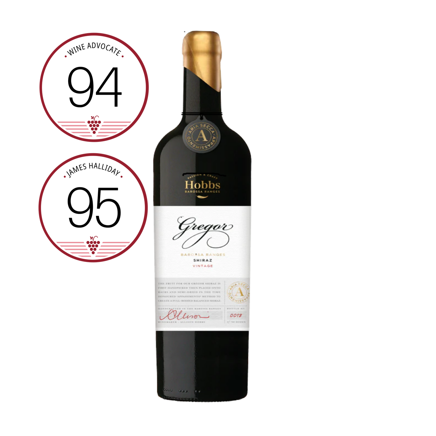 Hobbs Gregor Shiraz 2021 750ML